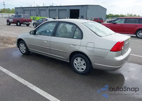 2003 Honda Civic Lx z USA, uszkodzony, nr VIN 1HGES16573L018315